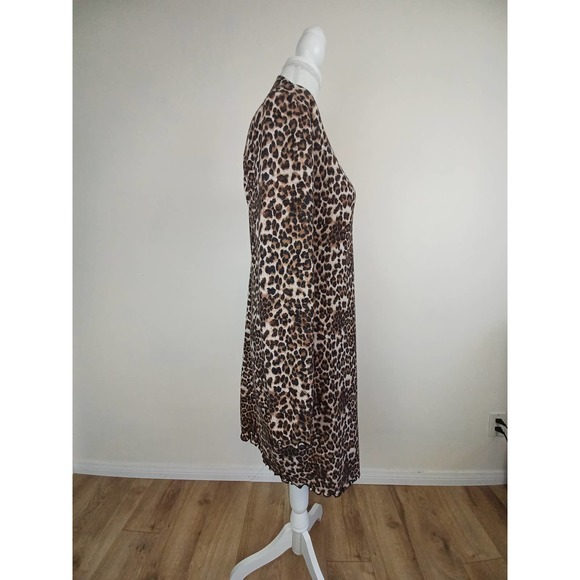 Turtleneck Leopard Print Dress - Picture 3 of 7